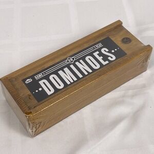 NPW Premium 28 Dominoes in Wooden Box  New/ Sealed